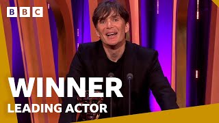 Cillian Murphy wins Leading Actor 🤩  BAFTA Film Awards 2024  BBC [upl. by Illek]