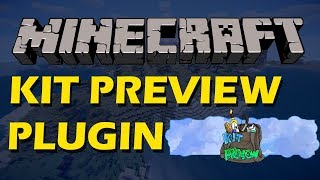 How to view and buy kits in Minecraft with Kit Preview Ultimate Kits Plugin [upl. by Llehcear711]