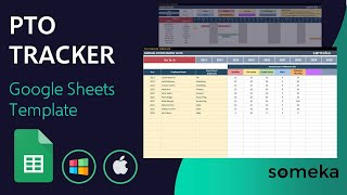 PTO Tracker Google Sheets Template  Annual Leave Tracker [upl. by Radack]