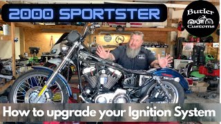 2000 Sportster Complete Ignition System Upgrade to a Single Fire Ultima Ignition System [upl. by Nolad]