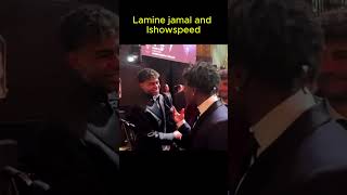 Ishowspeed met lamine jamal at the ballon dor [upl. by Ndnarb]