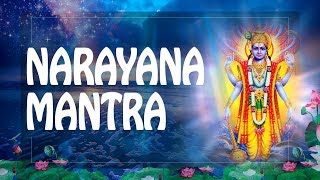 Narayana Mantra For Peace Happiness  VISHNU mantras Ashtakshara mantra ॐ Powerful Mantras PM 2019 [upl. by Atnuahc]