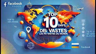 Top 10 des Pays les Plus Vastes du Monde – Le N°1 va vous surprendre [upl. by Leod]