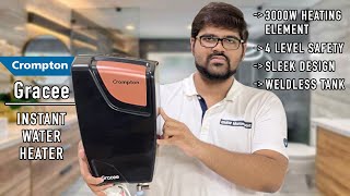 Crompton Gracee Instant Water Heater Unboxing amp Review  Best Geyser 2023 [upl. by Anawait856]