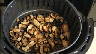 Air Fryer Roasted Mushrooms HOSH Salad Cutter Bowl Maker Garlic Pepper Crispy Onions [upl. by Carlin]