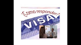 Preguntas para la solicitud de visa americana 2020 [upl. by Ysdnyl663]