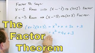 12  The Factor Theorem Part 1 Factoring Polynomials in Algebra [upl. by Amato]