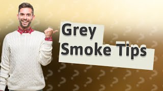 What does grey smoke mean on a diesel [upl. by Novert922]