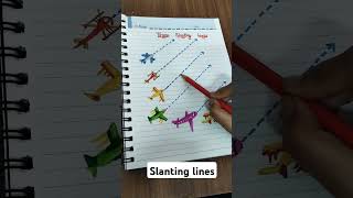 Trace slanting lines for nursery kidssong kids nurseryrhymes song [upl. by Betteanne]