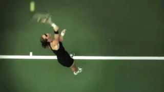 Stosur serve Top view Super slow motion [upl. by Amalbena403]