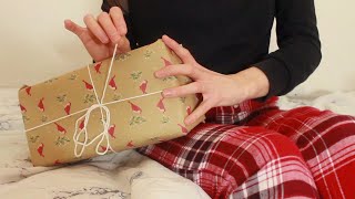 🎄 ASMR Christmas present unwrapping No talking 🎁 [upl. by Luther]