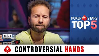 Most Controversial Poker Hands ♠️ Poker Top 5 ♠️ PokerStars Global [upl. by Genia]