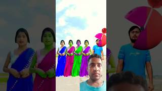 Purple green yellow blue red sarees head matching shorts [upl. by Eenwahs139]