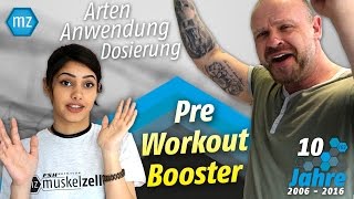 Muskelzelle  Pre Workout Booster  Arten  Anwendung  Dosierung [upl. by Asirrak561]