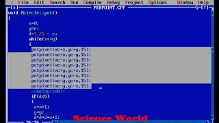 Program on MidPoint Circle Drawing Algorithm  Cpp program with Explanation [upl. by Eyanaj]