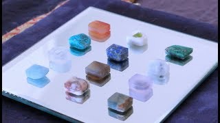 RECREATING AN ANCIENT GEMSTONE BREASTPLATE  Cutting 12 unique stones [upl. by Wina]