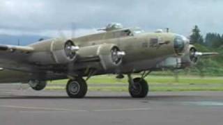 B17 B24 B25 Startup and takeoff [upl. by Rebmeced]