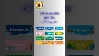 Months of the Year Song  Months Name for Kids  12 Months of the Year [upl. by Atinuaj]