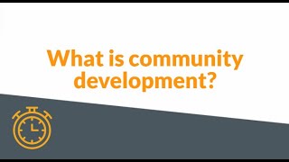 What is community development [upl. by Alrich397]