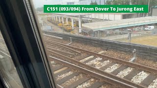 40kmhSMRT C151 093094 from Dover to Jurong East [upl. by Oahc]