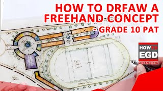 How to Draw a Freehand Concept  Grade 10 PAT [upl. by Adnyc719]