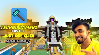 Techno Gamerz Castle 🏰 just one click Minecraft App [upl. by Massab526]