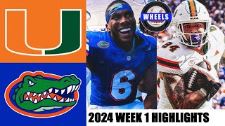 19 Miami vs Florida  Full Game Highlights  2024 College Football Highlights [upl. by Iva]