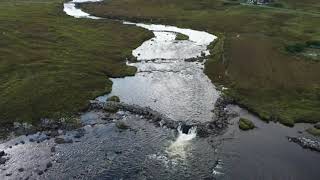 DJI Mini 2 Flying over the Grimersta river Isle of Lewis 29th September 2021 [upl. by Yrebmik]