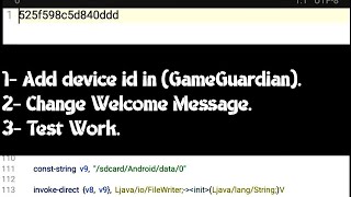 How to add device id in GameGuardian easy method  طريقه اضافه ايدي الجهاز في الجيم جاردن 🔥💥 [upl. by Ennaeirb844]