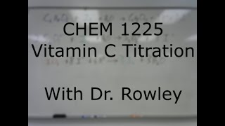 Vitamin C Titration [upl. by Undine]