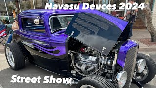 2024 HAVASU DEUCES CAR SHOW  THE THURSDAY STREET SHOW [upl. by Linder]