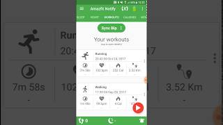 Sync a workout to Strava  Amazfit Notify [upl. by Markman]