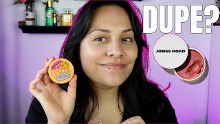 Lottie London Cheek amp Lip in Dusty Pink Review  Quick Comparison to Jones Road Miracle Balm [upl. by Lucien]