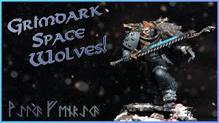 GRIMDARK SPACE WOLVES How to paint the Space Wolves in the Grimdark style [upl. by Cawley]