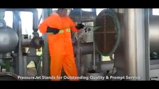 High Pressure Hydro Jetting Applications  Heat Exchanger Tube Cleaning  PressureJet HydroJetting [upl. by Genevieve261]