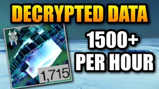 New Fastest Decrypted Data Farm  1500 Per Hour Solo [upl. by Kaden591]