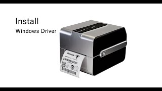 Install Gainscha Barcode Printer Driver [upl. by Nnyre]