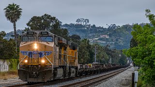 Trains in Goleta amp Santa Barbara  FAST Surfliners Spine Train amp More [upl. by Ailecec]