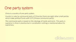 Salient features of Chinese Constitution [upl. by Einnej]