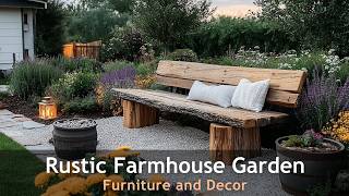 Charming Garden Furniture And Decor for a Cozy Farmhouse Look [upl. by Constantin]