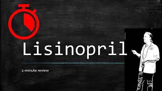 Lisinopril 2 Minute Review  Cough Uses Dosage and Side Effects [upl. by Adnohsal]