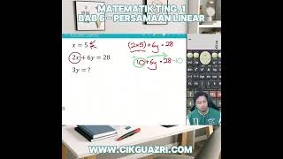 Matematik Tingkatan 1  Bab 6  Persamaan Linear [upl. by Hsetirp]