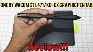 One by Wacom CTL 471K0CX Graphic Pen Tablet REVIEWHindi [upl. by Shedd]