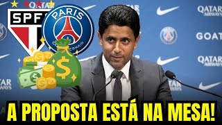 BILHÕES À VISTA Dono do PSG planeja INVESTIR no TRICOLOR notícias do SÃO PAULO FC [upl. by Aihtnys]