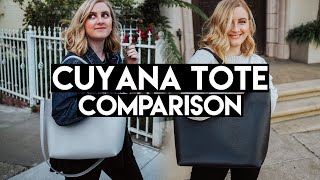 CUYANA TOTE COMPARISON  WHAT FITS  Blondes amp Bagels [upl. by Niad]