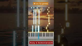 Topky  W co Ty grasz 🎹 Piano Tutorial 🔥 Nuty shorts [upl. by Geoffrey]