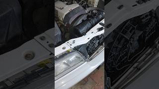 Mercedes Benz Radiator Fittingyoutubeshorts radiatorcarradiatorshortsfeed [upl. by Lebatsirhc]