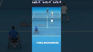 Normal tennis players trying wheelchair tennis to see how different and difficult it is🎾🎾🎾 [upl. by Otrevlig]