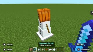 How To Create A Sharpness 1000 Sword In Minecraft Bedrock [upl. by Melamed]