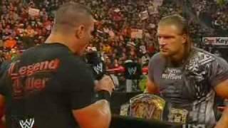 Triple H and Randy Orton Face Off [upl. by Shererd465]